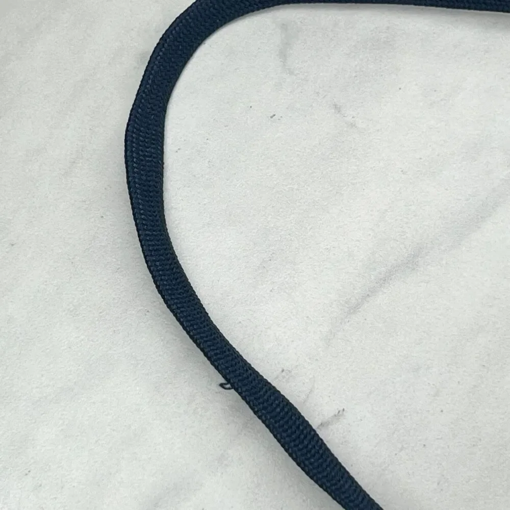 Navy Blue ID Badge Holder Lanyard Necklace